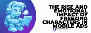 The Rise and Emotional Impact of Freezing Characters in Mobile Ads
