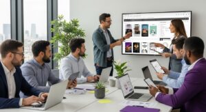 mobile advertising teamwork, digital marketing strategy