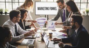 marketing funnel teamwork