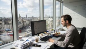 Mobile game marketer reviewing Facebook Ad results