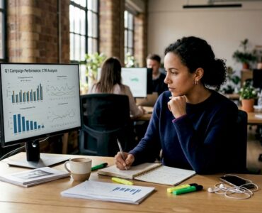 Marketer tracking playable ad CTR on computer