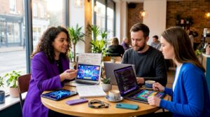 Collaborative meeting on mobile gaming ads