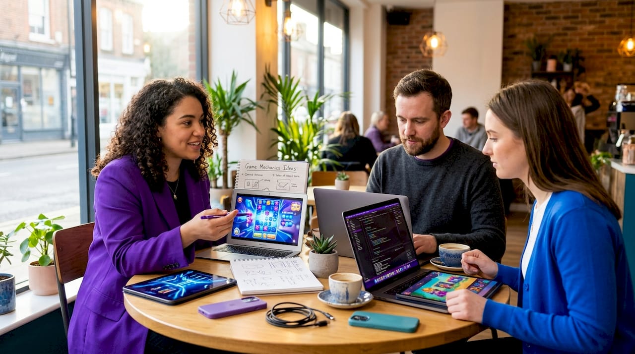 Collaborative meeting on mobile gaming ads